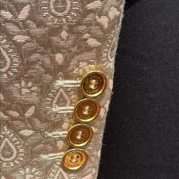 MICHAEL Michael Kors Cream Tailored Blazer pale, pink and white gold - Picture 8 of 16